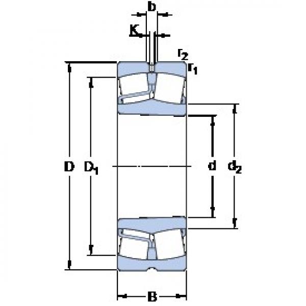 90 mm x 190 mm x 64 mm  SKF 22318 EKJA/VA405 сферические роликоподшипники #1 image