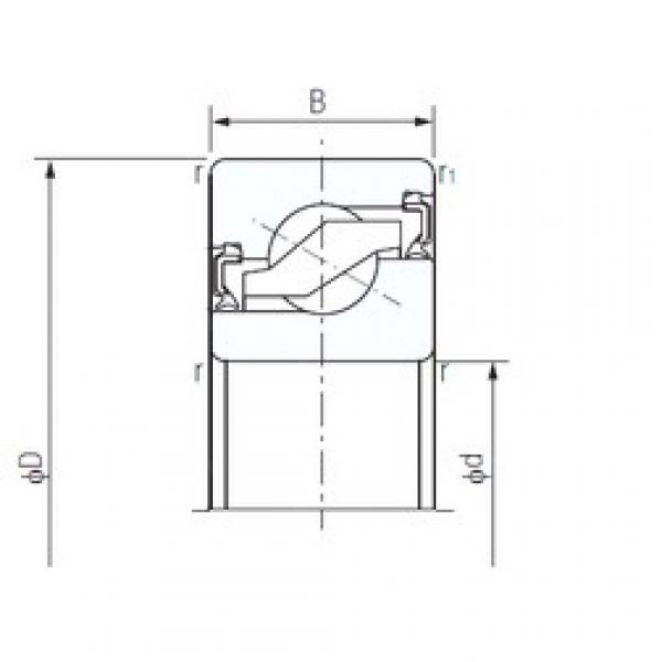 25 mm x 62 mm x 15 mm  NACHI 25TAB06-2NK упорные шарикоподшипники #1 image