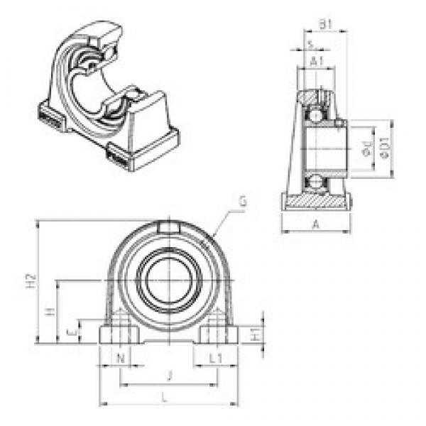 SNR USPA202 подшипниковые узлы #1 image