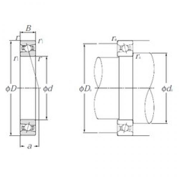 130 mm x 200 mm x 33 mm  NTN HSB026C радиально-упорные шарикоподшипники #1 image