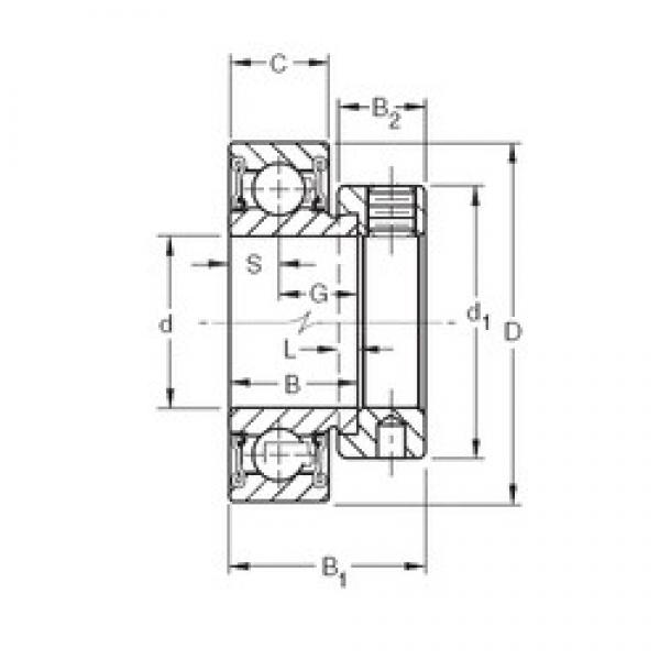 35 mm x 72 mm x 25,4 mm  Timken RAE35RR радиальные шарикоподшипники #1 image