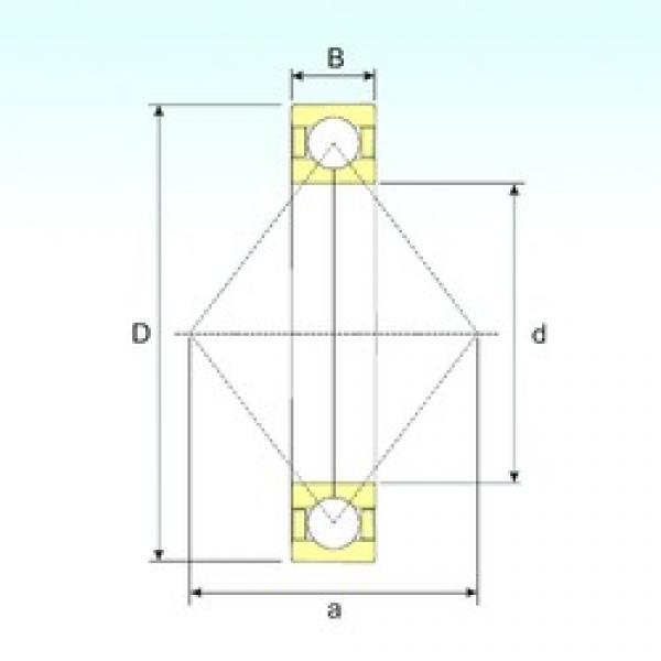 220 mm x 340 mm x 56 mm  ISB QJ 1044 радиально-упорные шарикоподшипники #1 image