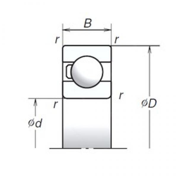 35 mm x 80 mm x 21 mm  NSK 6307T1X радиальные шарикоподшипники #1 image