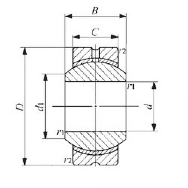 20 mm x 46 mm x 25 mm  IKO PB 20 подшипники скольжения #1 image