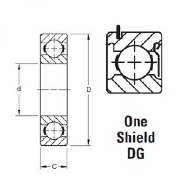 55 mm x 100 mm x 21 mm  Timken 211KDG радиальные шарикоподшипники #1 image