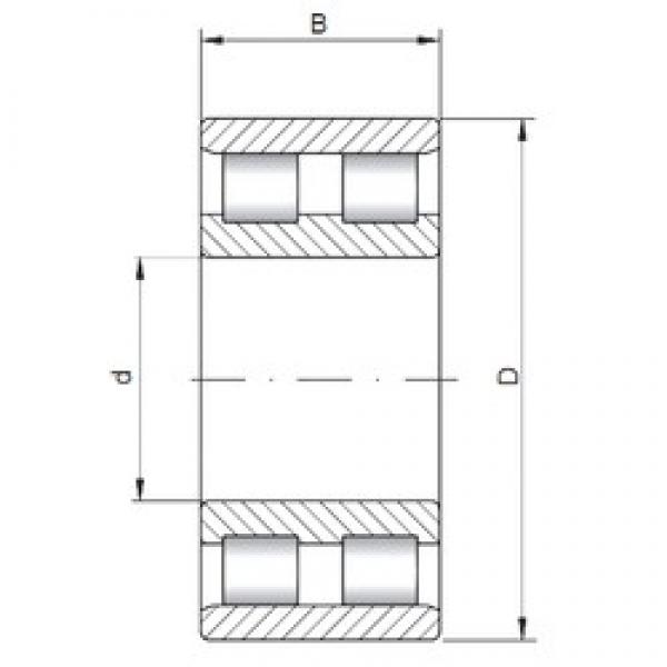 260 mm x 360 mm x 100 mm  ISO NN4952 цилиндрические роликоподшипники #1 image