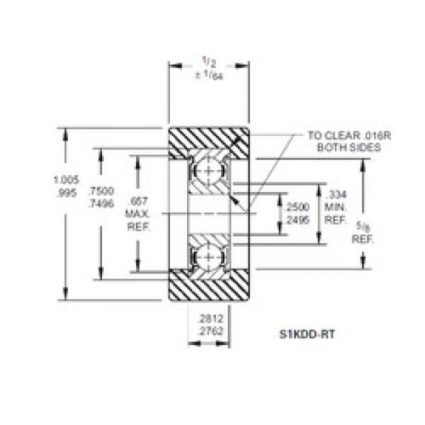 6,35 mm x 25,4 mm x 7,142 mm  Timken S1KDD-RT подшипниковые узлы #1 image