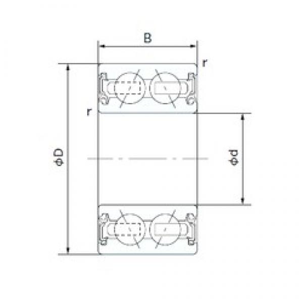 40 mm x 62 mm x 24 mm  NACHI 40BGS35G-2DL радиально-упорные шарикоподшипники #1 image