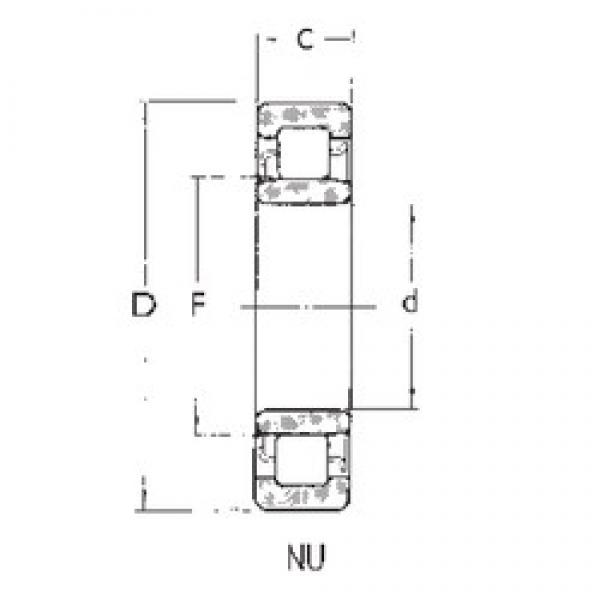 90 mm x 190 mm x 43 mm  FBJ NU318 цилиндрические роликоподшипники #1 image