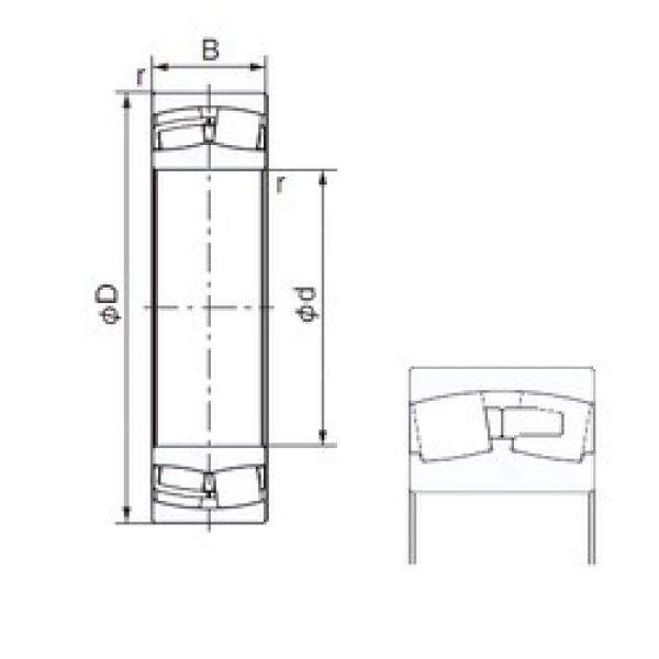 340 mm x 460 mm x 90 mm  NACHI 23968E цилиндрические роликоподшипники #1 image