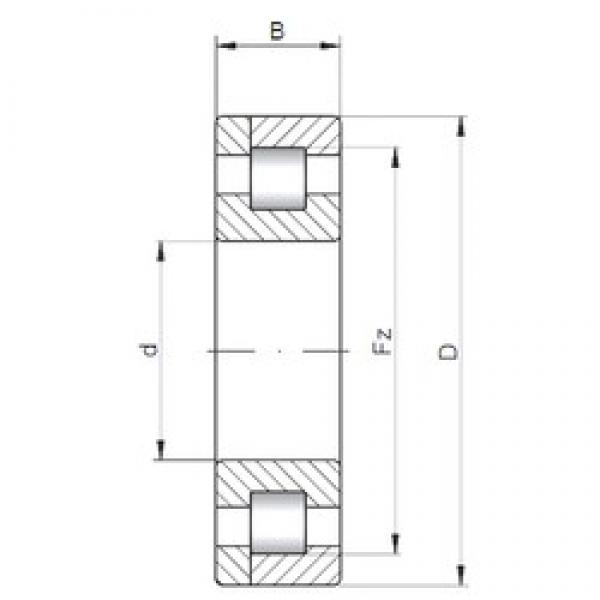 260 mm x 480 mm x 174 mm  ISO NP3252 цилиндрические роликоподшипники #1 image