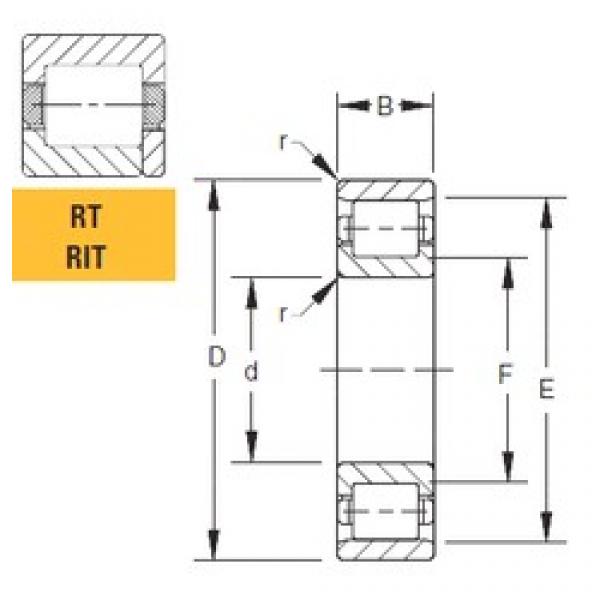 160 mm x 340 mm x 68 mm  Timken 160RT03 цилиндрические роликоподшипники #1 image