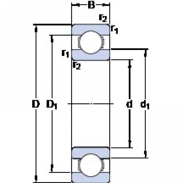 130 mm x 280 mm x 58 mm  SKF 6326 радиальные шарикоподшипники #1 image