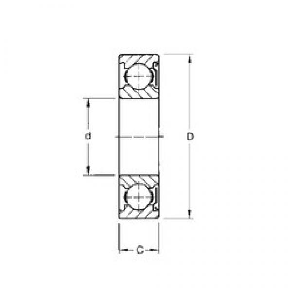 6 mm x 19 mm x 6 mm  Timken 36KD радиальные шарикоподшипники #1 image