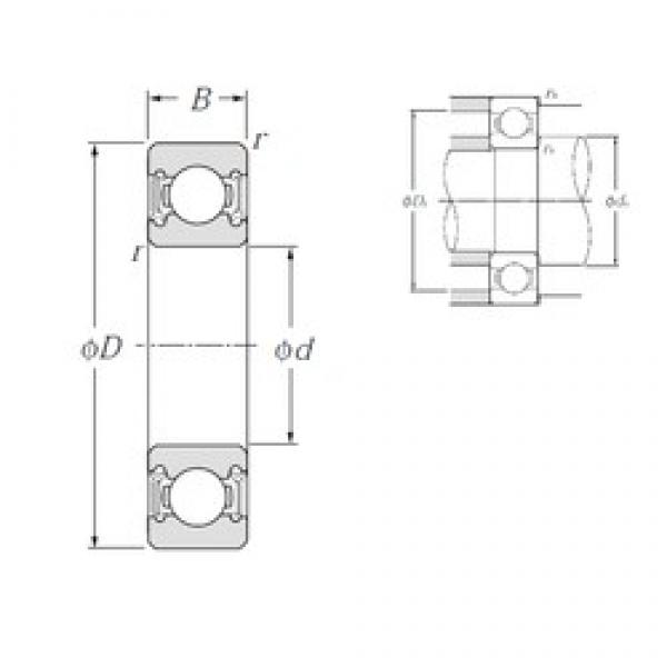 100 mm x 215 mm x 47 mm  NTN 6320LLU радиальные шарикоподшипники #1 image