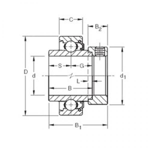 31.75 mm x 62 mm x 36,51 mm  Timken 1103KL3 радиальные шарикоподшипники #1 image