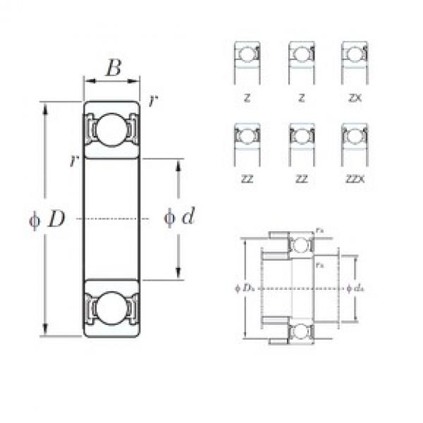 15 mm x 35 mm x 11 mm  KOYO 6202ZZ радиальные шарикоподшипники #1 image