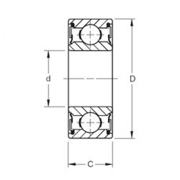 12 mm x 32 mm x 15,88 mm  Timken W201PP радиальные шарикоподшипники #1 image