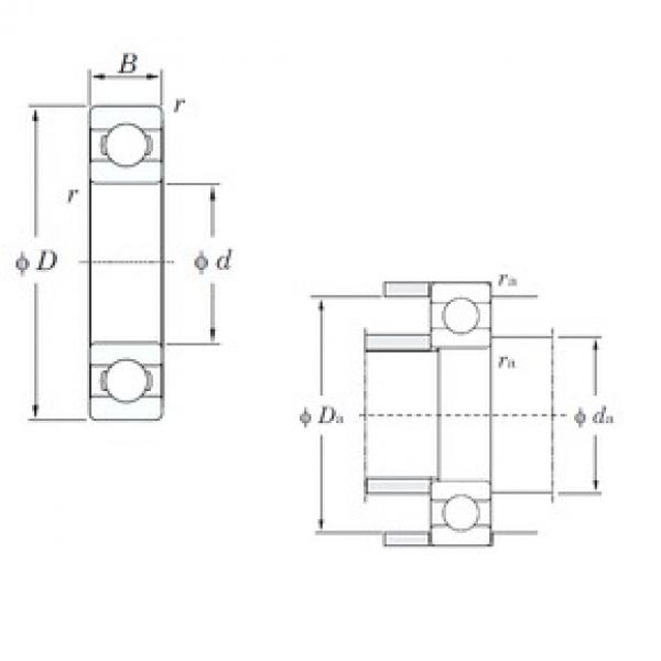 65 mm x 90 mm x 13 mm  KOYO 6913 радиальные шарикоподшипники #1 image