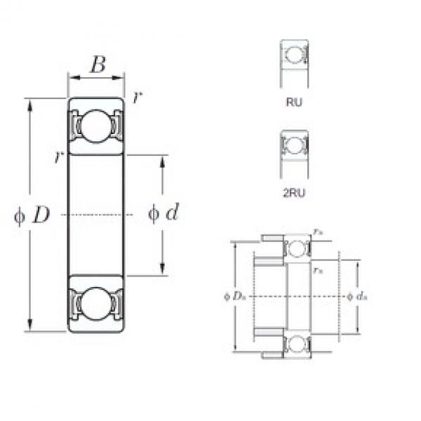 20 mm x 32 mm x 7 mm  KOYO 6804-2RU радиальные шарикоподшипники #1 image