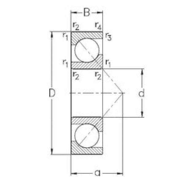 20 mm x 52 mm x 15 mm  NKE 7304-BE-MP радиально-упорные шарикоподшипники #1 image