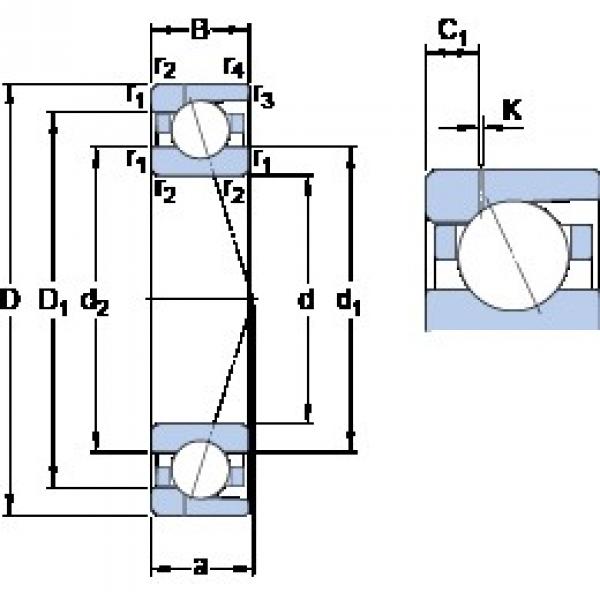 150 mm x 210 mm x 28 mm  SKF 71930 ACD/HCP4AH1 радиально-упорные шарикоподшипники #1 image