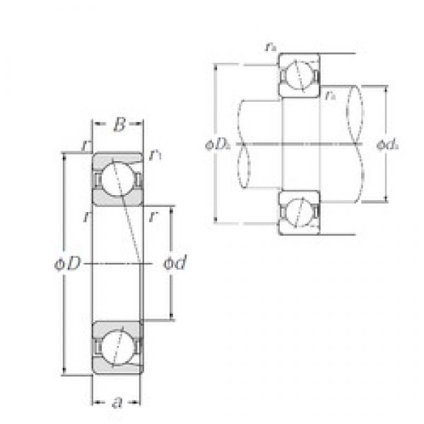 65 mm x 140 mm x 33 mm  NTN 7313 радиально-упорные шарикоподшипники #1 image