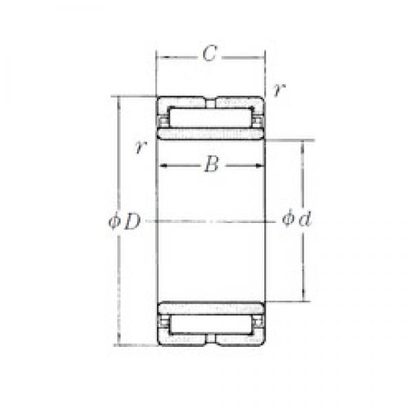 55 mm x 80 mm x 45 mm  NSK NA6911 игольчатые подшипники #1 image