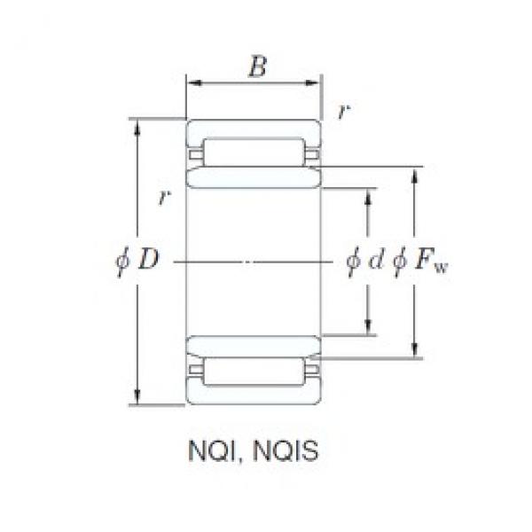 25 mm x 38 mm x 15 mm  KOYO NQI25/15 игольчатые подшипники #1 image