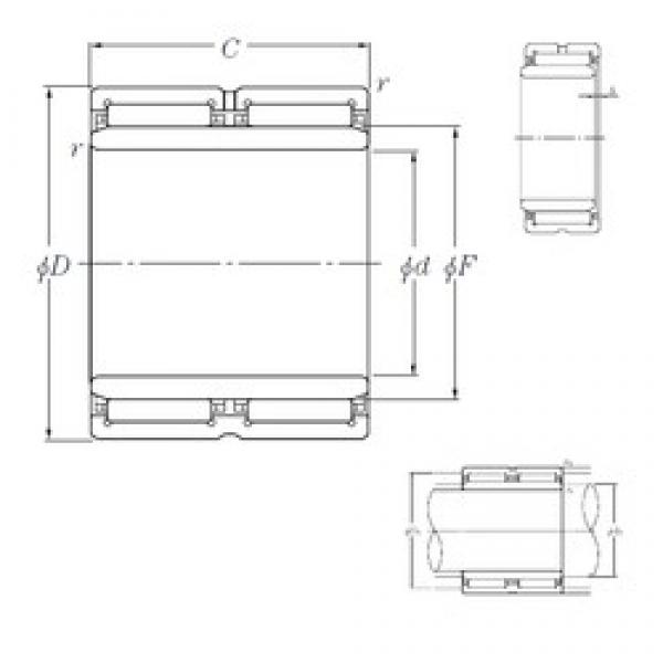 60 mm x 85 mm x 45 mm  NTN NA6912R игольчатые подшипники #1 image