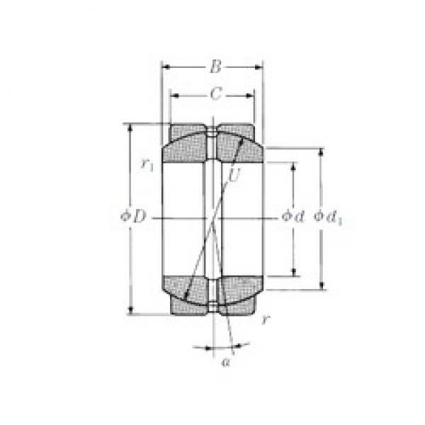 70 mm x 105 mm x 49 mm  NSK 70FSF105 подшипники скольжения #1 image