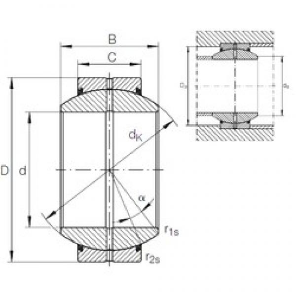 220 mm x 340 mm x 175 mm  INA GE 220 FO-2RS подшипники скольжения #1 image