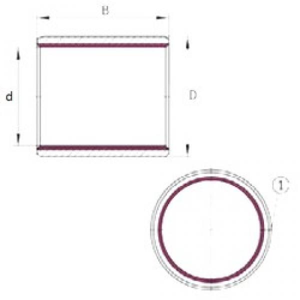 12,7 mm x 15,082 mm x 22,23 mm  INA EGBZ0814-E40 подшипники скольжения #1 image