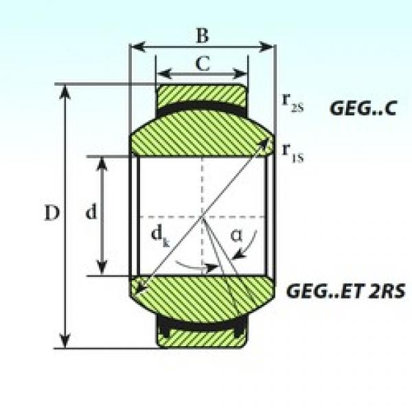 110 mm x 180 mm x 100 mm  ISB GEG 110 ET 2RS подшипники скольжения #1 image