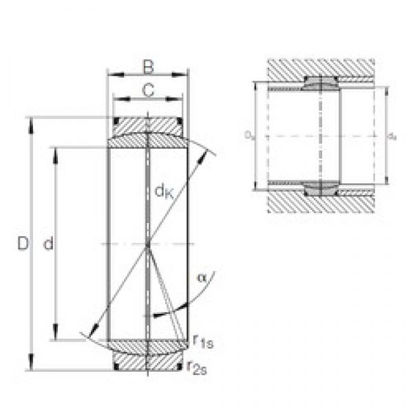 560 mm x 750 mm x 258 mm  INA GE 560 DO подшипники скольжения #1 image