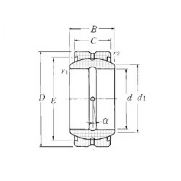 35 mm x 55 mm x 25 mm  NTN SA1-35B подшипники скольжения #1 image