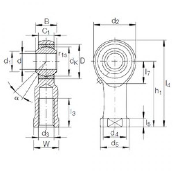 8 mm x 19 mm x 12 mm  INA GIKL 8 PB подшипники скольжения #1 image