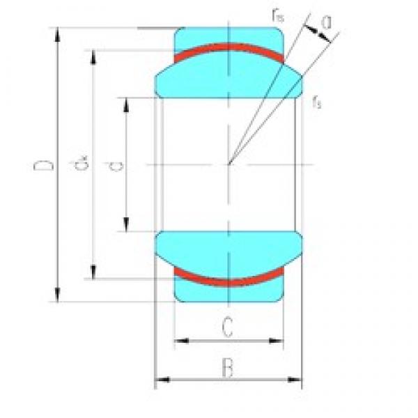 50 mm x 90 mm x 56 mm  LS GEG50N подшипники скольжения #1 image