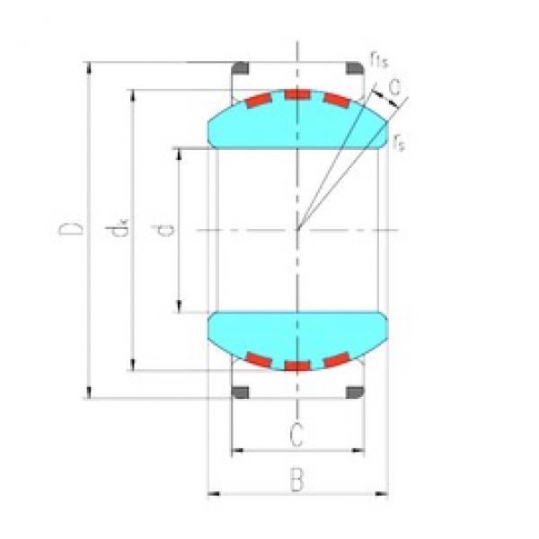 420 mm x 560 mm x 190 mm  LS GEC420XF/Q подшипники скольжения #1 image