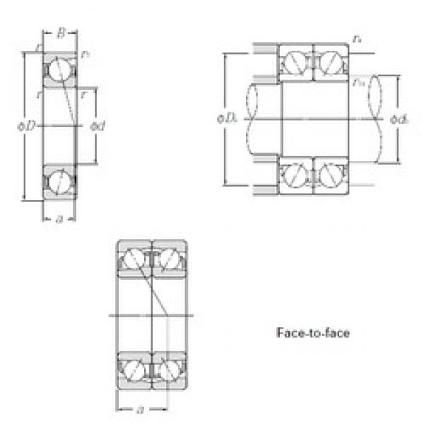 150 mm x 210 mm x 28 mm  NTN 7930DF радиально-упорные шарикоподшипники #1 image