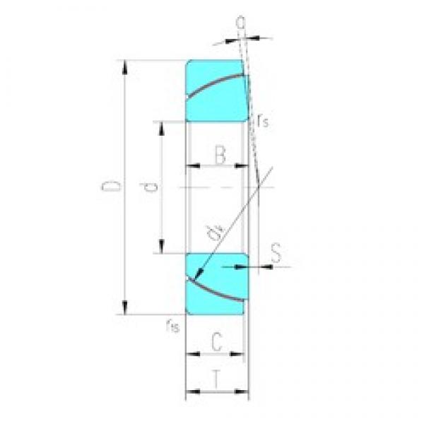 70 mm x 110 mm x 25 mm  LS GAC70T подшипники скольжения #1 image