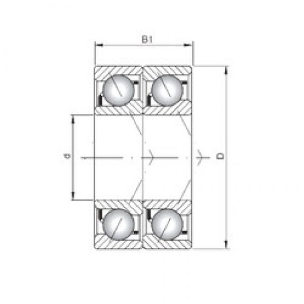 ISO 7015 BDT радиально-упорные шарикоподшипники #1 image