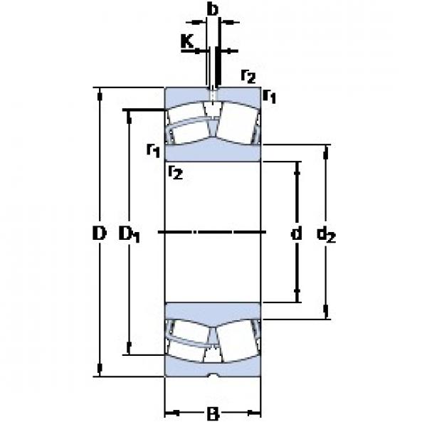 220 mm x 340 mm x 90 mm  SKF 23044 CC/W33 сферические роликоподшипники #1 image