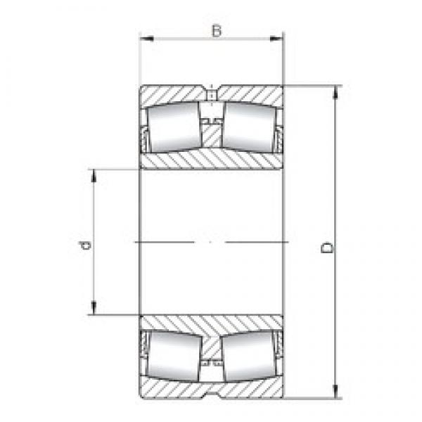 100 mm x 215 mm x 82,6 mm  ISO 23320W33 сферические роликоподшипники #1 image