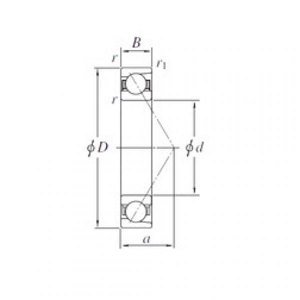 200 mm x 289,5 mm x 38 mm  KOYO AC4029B радиально-упорные шарикоподшипники #1 image