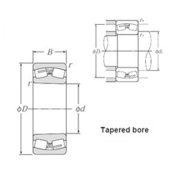 1120 mm x 1 580 mm x 345 mm  NTN 230/1120BK сферические роликоподшипники #1 image