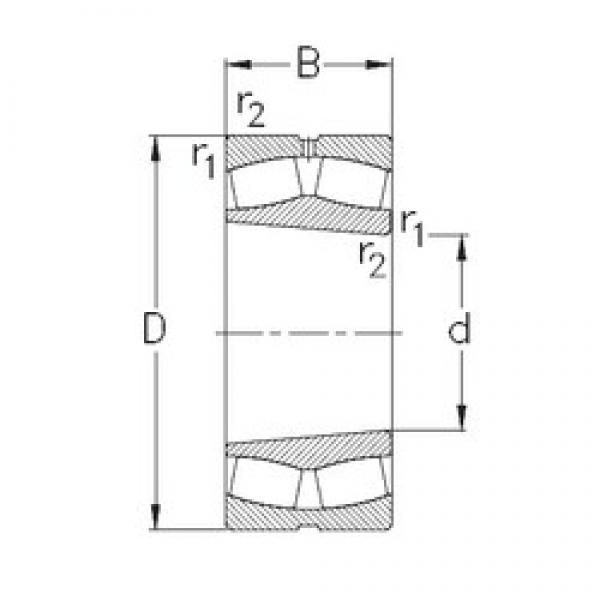 170 mm x 310 mm x 110 mm  NKE 23234-K-MB-W33 сферические роликоподшипники #1 image