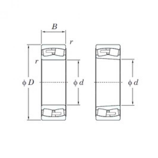 220 mm x 340 mm x 118 mm  KOYO 24044RHAK30 сферические роликоподшипники #1 image