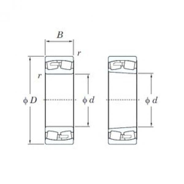 260 mm x 400 mm x 104 mm  KOYO 23052R сферические роликоподшипники #1 image