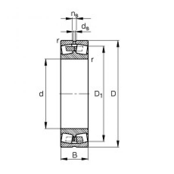 220 mm x 300 mm x 60 mm  FAG 23944-S-MB сферические роликоподшипники #1 image